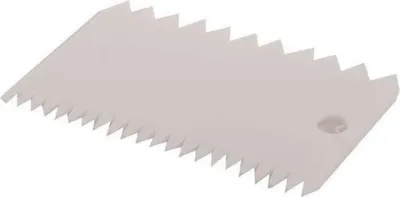 Obrázek produktu pro Orion | Škrabka na krém - 11 X 7,5 cm - Zubaté okraje - Bílá - Kuchyňské náčiní - Škrabka na dorty