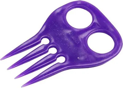 Produktbild von bunter Mähnenkamm Einflechtkamm Violett