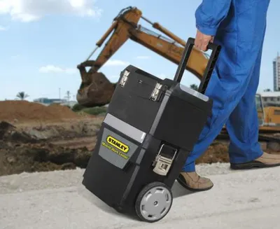 STANLEY BLACK+DECKER Werkstattwagen auf Rädern STANLEY BLACK+DECKER Werkstattwagen CARBONE mit zwei Modulen und Antiruts