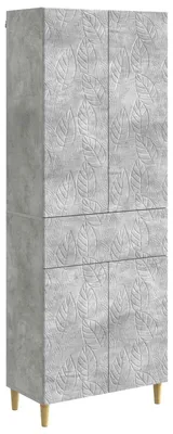 Imagen del producto de vidaXL, juego de armarios, 2 unidades, color gris hormigón, material de madera