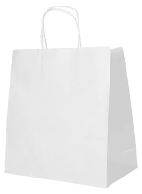 Zdjęcie produktu dla PAPSTAR 88842 PAPSTAR Papier-Tragetasche, 270 x 320 x 215 mm, weiß