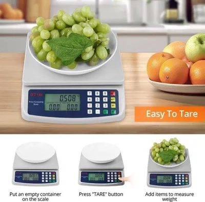 Zdjęcie produktu dla Cyfrowa waga kuchenna 40 kg - Elektroniczna waga kuchenna z wyświetlaczem LCD - Precyzyjna waga do pieczenia i gotowania - Nie