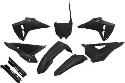 Immagine prodotto di Kit completo in plastica UFO con protezioni per forcella - nero