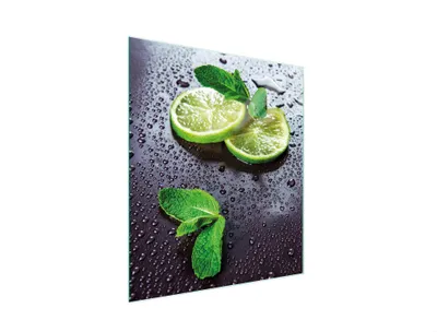 Image de Planche à découper en verre 45x52 citron vert