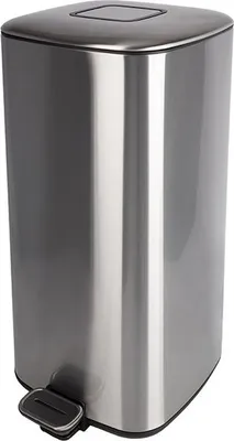 Image de Poubelle HAILO Cube - 32 Litres - H. 62 cm - Soft-Close - Chromée