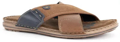 Immagine prodotto di Ciabatte da casa da uomo Grüner Schuhe Munich, modello ZEPHYR02TAN, colore: marrone, taglia: 46