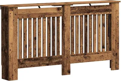 Zdjęcie produktu dla vidaXL Osłona grzejnika stare drewno 152 x 19 x 81,5 cm materiał drewnopochodny