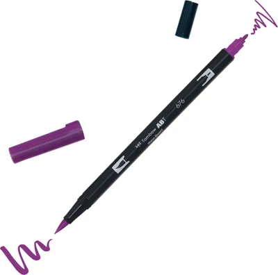 Zdjęcie produktu dla Tombow ABT-676ABT Dual Brush Pen 676 królewski fiolet