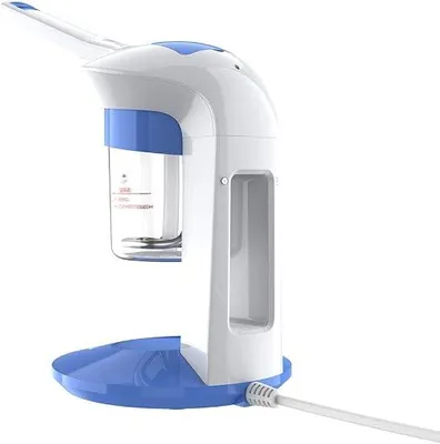 Produktbild von Ozon Gesichtsdampfer, verbesserter Facial Steamer SPA Professionelle Gesichtssauna Zerstäuber mit warmem Nebel Luftbefeuchter Tiefenreinigung Ozon Face Spa Dampfer