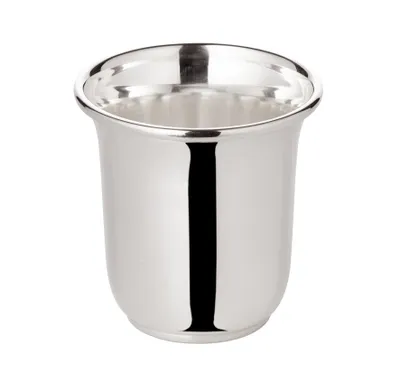 Produktbild von EDZARD Schnapsbecher Cuno 4er Set versilberter kurzer Becher - Shotgläser, Schnapsgläser Set, Schnapsbecher - Silberbecher für Schnaps, Likör, Obstler