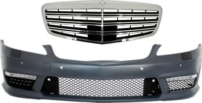 Produktbild von Frontstoßstange für Mercedes S-Klasse W221 05-12 Zentralgrill S63 S65 Design.