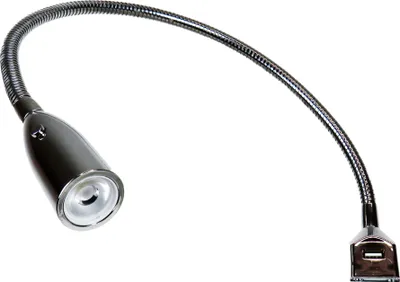 Produktbild von kalb | Flexible LED Leuchte inkl. USB Ladefunktion verchromt 1er Set chrom