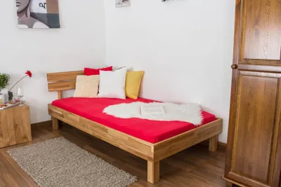 Produktbild von Bett 90 x 200 cm Eiche geölt