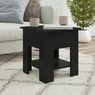 Produktbild von The Living Store Couchtisch Schwarz 40x40x42 cm Holzwerkstoff