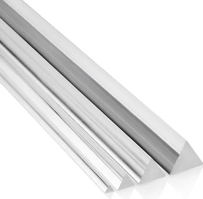 Produktbild von Dreikantstab 15x15x15mm aus transparentem Acrylglas XT, 1000mm - Zeigis® / Vollstab / Säule / Dreieck / dreieckig / Massivstab / farblos / eckig / Acryl / PMMA