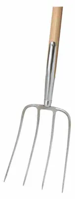 Image de Fourche à fumier PIONIER, 4 dents, manche long en frêne de 135 cm