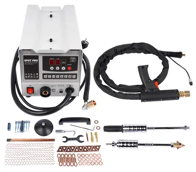 Image de Extracteur de bosses - Appareil de pointage pour carrosserie - Kit de réparation pour éliminer les bosses - 3000 W - Pour voitures et camions