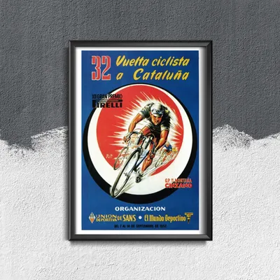 Produktbild von Poster - Canvas - Leinwand - 29,7 cm x 42 cm - Vuelta Ciclista