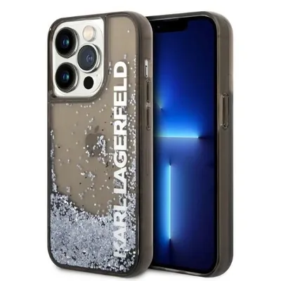 Image de Karl Lagerfeld Klhcp14Llckvk Iphone 14 Pro 6.1 Black/Black Hardcase Liquid Glitter Elong
