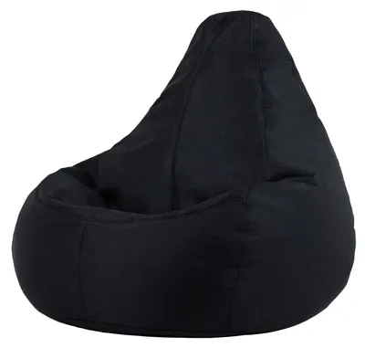 Produktbild von Bean Bag Bazaar Dalton Outdoor Gaming Sitzsack mit Füllung, Schwarz