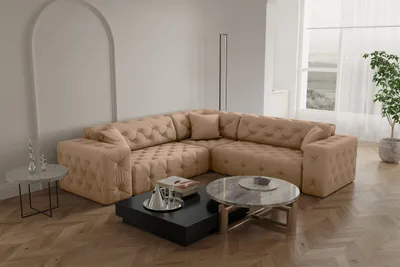 Produktbild von Kaiser Möbel Ecksofa Corner Eckcouch CLOUD stilvol viele farben Beige