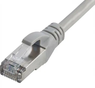 Image de Câble Câble patch CAT 6a pour réseau, LAN et Ethernet 5m gris