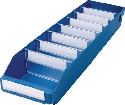 Produktbild von Regalkasten L600xB180xH95mm blau PP