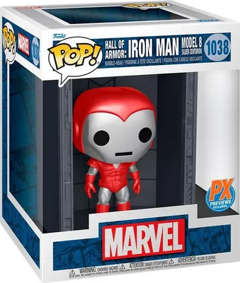 Produktbild von Iron Man Model 8 Figur, Deluxe Hall of Armor Display