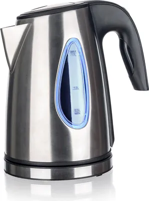 Image de bouilloire électrique FINNO 1,7l acier inoxydable 1850-2200W