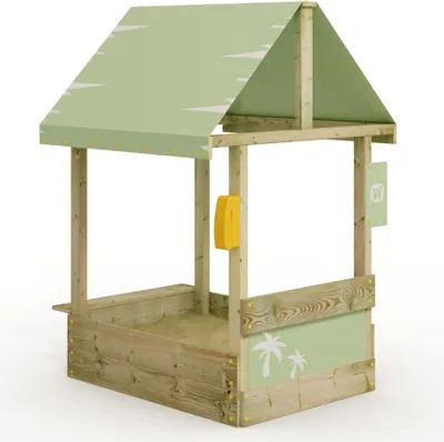 Image de WICKEY Bac à sable Dinky avec toit, jardin, bac à sable