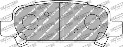 Produktbild von FERODO RACING Bremsbeläge Satz Bremsklötze für SUBARU FORESTER (SG) FCP1333H
