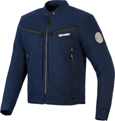 Image de Veste de moto en textile Alpinestars Bruiser, bleu foncé, XL