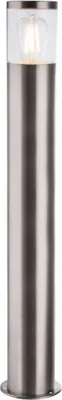 Produktbild von Globo Lighting Außenleuchte Edelstahl, Kunststoff klar, IP44, Sockelleuchte, ø: 130mm, H: 790mm, exkl. 1x E27 60W 230V