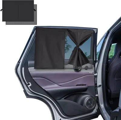 Imagen del producto de Protectores solares para bebés, 2 unidades, con imanes, protección UV, para ventanas de coche