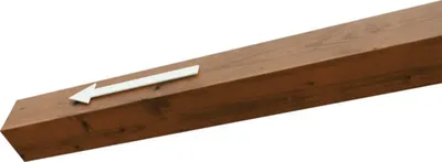Produktbild von Pfostenverlängerung auf 300 cm SKAN HOLZ Friesland, Spreewald, Wallgau 11,5 x 11,5 x 80 cm nussbaum