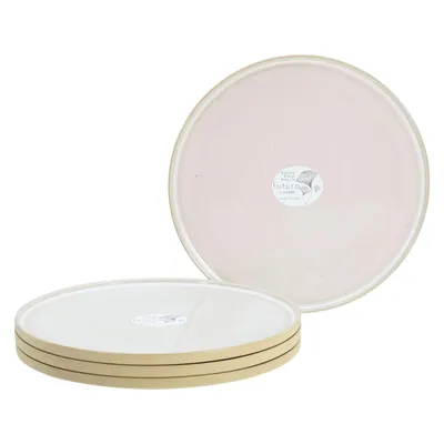 Immagine prodotto di CreaTable, 21657, futuro White sand, set di 4 piatti da portata, gres