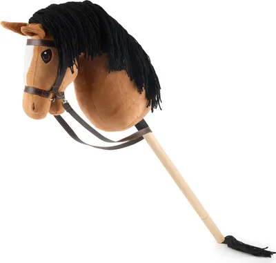 Produktbild von Bieco Hobby Horse Steckenpferd Fuchs - Größe M, mit Trense | abnehmbarer Stock & Schweif, für Springreiten, Dressur & Spielen | Hobby Horse Pferde