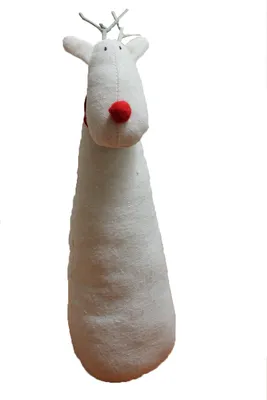 Produktbild von Aufsteller Elch 24 cm Figur Stoff Rentier Deko Dekoration Weihnachten Advent