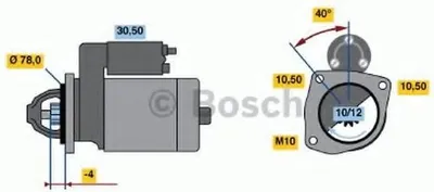 Produktbild von BOSCH 0 986 010 590 Starter Anlasser 2,2kW für RENAULT ESPACE II (J/S63) 12V
