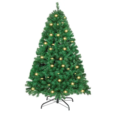 Immagine prodotto di Jopassy 120cm albero di Natale artificiale con illuminazione Albero di Natale a LED per decorazioni natalizie, in PE e PVC, (Ø circa 80 cm) con 340 punte