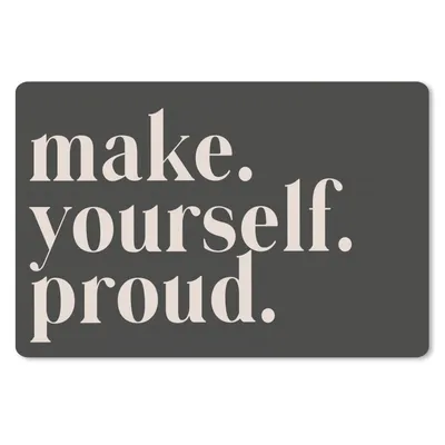 Produktbild von MuchoWow® Mauspad Mousepad Zitate - Mach dich stolz - Selbstliebe - Selbstvertrauen - Text 27x18 cm - Mousepads - Maus Mat - Pad - Mausunterlage - Büroartikel - Desk Matten
