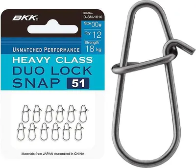 Produktbild von BKK Duolock Snap-51 - Spinnwirbel, Größe / Tragkraft / Packungsinhalt:Gr. 4 / 75kg / 10 Stück