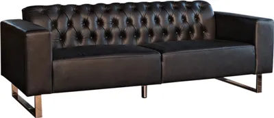 Produktbild von KAWOLA Sofa NILO Ledersofa 3-Sitzer Leder schwarz