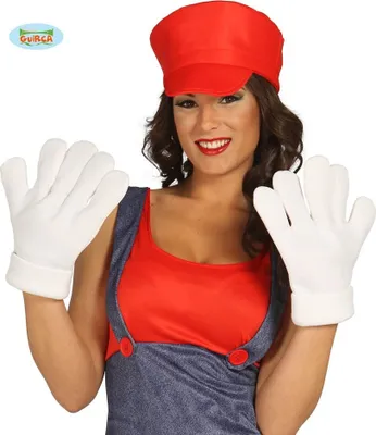 Produktbild von weiße große Comic Handschuhe für Erwachsene