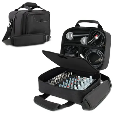 Image de Sac compact pour mixeur DJ, avec espace de rangement pour les câbles et les microphones