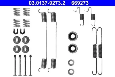 Produktbild von ATE Zubehörsatz Bremsbacken 03.0137-9273.2 Hinten für NISSAN NAVARA (D22)