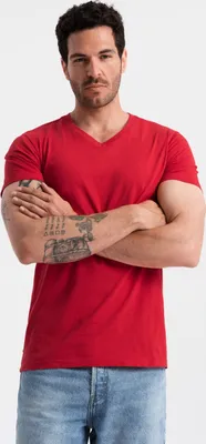 Produktbild von Ombre Clothing Kurzarmhemd für Männer Corlus rot XXL