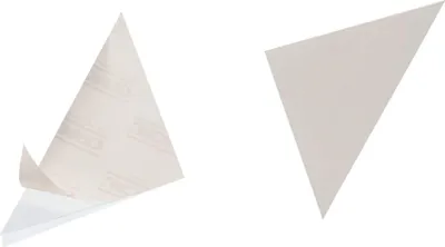 Immagine prodotto di DURABLE Tasca triangolare Cornerfix® 125x125 mm adesiva conf. 100 pezzi, 100 pezzi, Trasparente, 838219