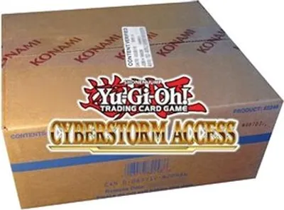 A cardboard box for a Yu-Gi-Oh! trading card game product.