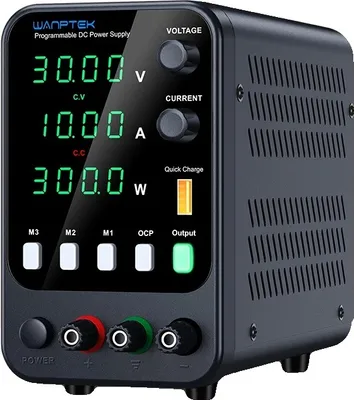 Image de Alimentation réglable DC, tension de sortie 30V, courant de sortie 10A, noir APS3010H, 220V